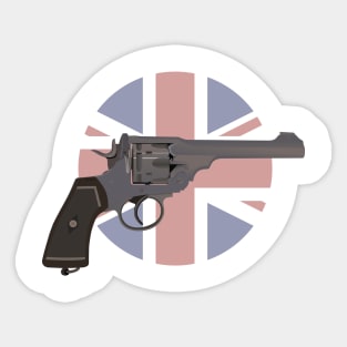 WW2 British Empire Revolver Sticker